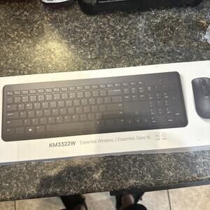 Dell Wireless Keyboard and Mouse KM3322W 01J1C Open Box